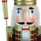 48'' Brown and White Wooden Christmas Nutcracker King with Scepter Decoration